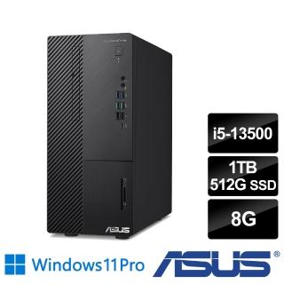 【ASUS 華碩】i5十四核商用電腦(M700ME/i5-13500/8G/1TB HDD+512G SSD/W11P)