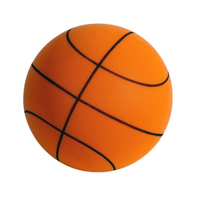 【S-SportPlus+】靜音球 5號直徑21cm靜音籃球 無聲籃球(室內籃球 軟式足球 發泡球 泡棉球 玩具球 海綿球)
