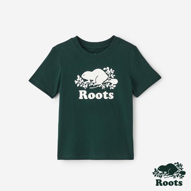 【Roots】Roots 小童- ORIGINAL COOPER BEAVER 短袖T恤(深綠色)