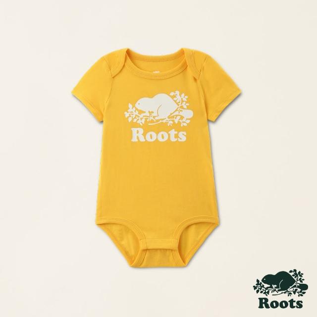 【Roots】Roots 嬰兒- COOPER BEAVER 包屁衣(黃色)