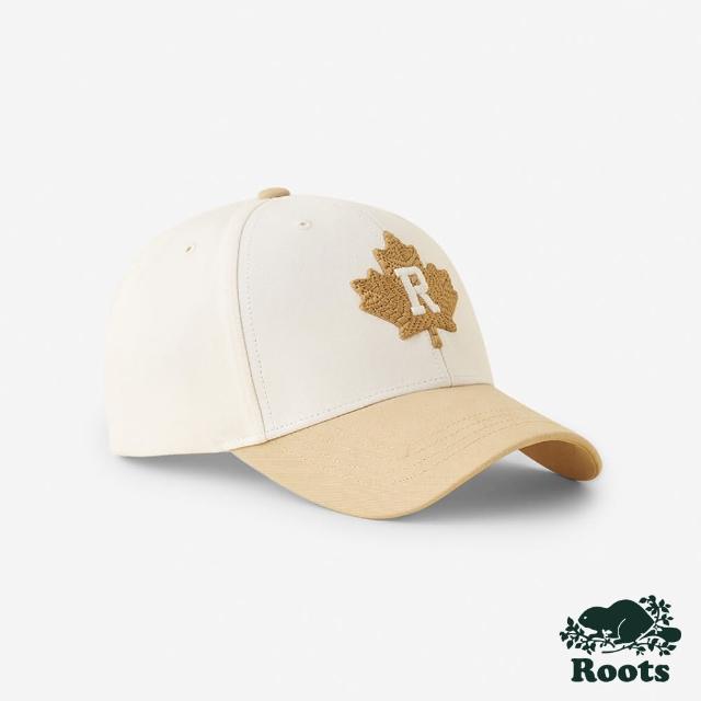 【Roots】Roots 配件- MODERN LEAF 棒球帽(白色)