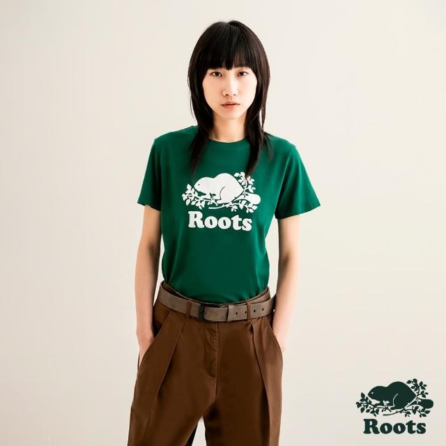 【Roots】Roots 女裝- COOPER BEAVER 短袖T恤(綠色)