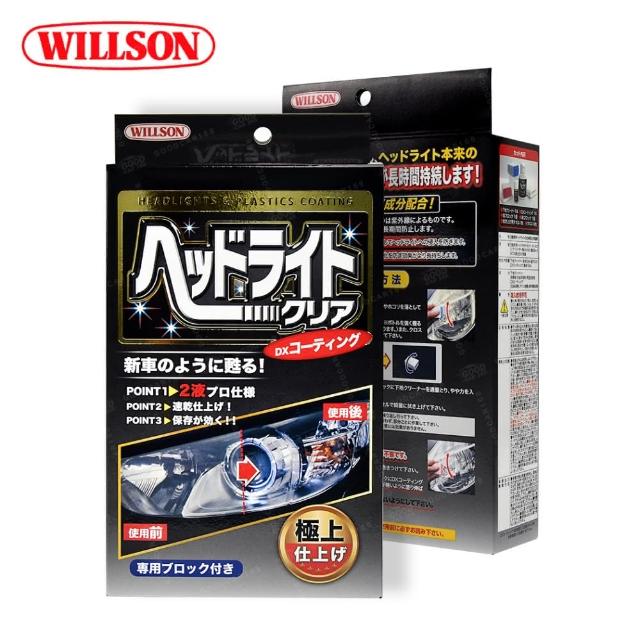 【WILLSON】02087 大燈還原劑 大燈霧化處理 車燈泛黃修復(附專用大燈鍍膜劑)