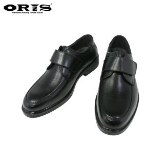 【oris 帆船鞋】輕量化黏扣帶懶人皮鞋-黑-S2901N01(真皮/皮鞋/防滑/耐磨/休閒)