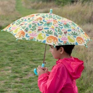 【Rex London】兒童雨傘 熱帶動物(遮陽傘 晴雨傘 直傘)