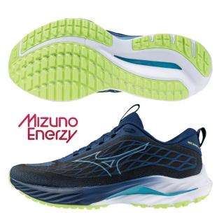 【MIZUNO 美津濃】慢跑鞋 男鞋 運動鞋 緩震 支撐型 INSPIRE SSW 藍白 J1GC241303