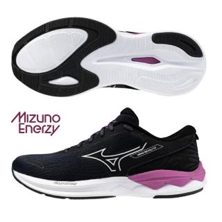【MIZUNO 美津濃】慢跑鞋 女鞋 運動鞋 緩震 一般型 REVOLT 黑紫 J1GD248123
