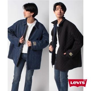 【LEVIS 官方旗艦】男款 和式雙面穿鋪棉牛仔外套 / 黑藍瑪瑙 熱賣單品 A3215-0000