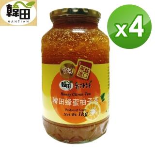 【韓田】蜂蜜風味柚子茶1KGx4罐(本島免運費)