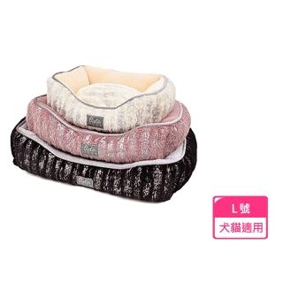 【伊麗】銀刷紋精緻保暖寵物厚睡床L號(超絨舒適保暖 精緻最優選)