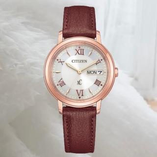 【CITIZEN 星辰】xC系列 廣告款 亞洲限定 光動能皮革時尚腕錶/32.5mm(EW2427-19A)