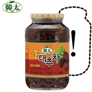 【韓太】蜂蜜風味紅棗茶1KGx2罐任選(本島免運費)