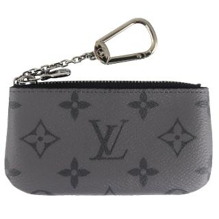 【Louis Vuitton 路易威登】Monogram LV花紋鑰匙零錢包(M80905/灰色)