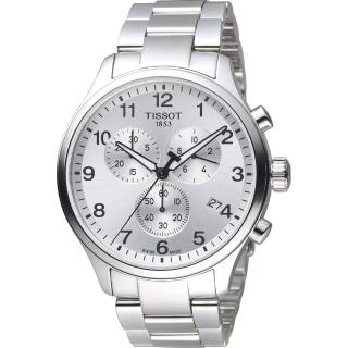 【TISSOT 天梭】官方授權 Chrono XL韻馳系列經典計時腕錶-45mm 母親節(T1166171103700)