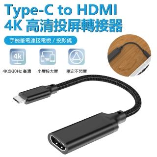 【Nil】Type-C to HDMI 高清投屏轉接器 4K@30Hz視頻轉換器線 HDTV轉接頭