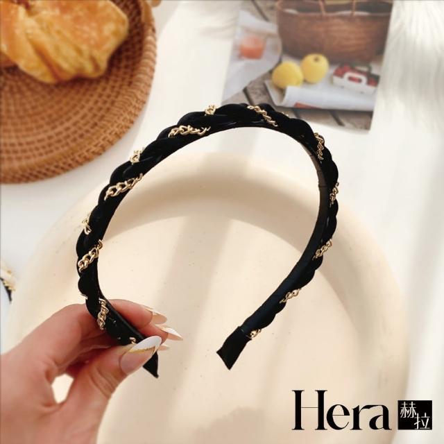 【HERA 赫拉】纏繞物語豹紋編織鍊條髮箍 H113012301(HBH13)