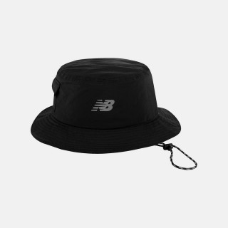 【NEW BALANCE】NB 帽子 漁夫帽 遮陽帽 logo款 運動 休閒 男 女 中性款 黑色(LAH41011BK-F)
