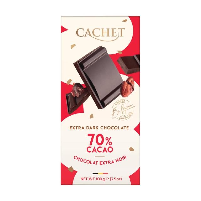 即期品【Cachet】凱薩70%巧克力(100G 效期2025/04/13)
