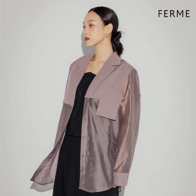 【CORBAN】FERME 外套 異材質拼接襯衫外套 女款 2色 FTC0019