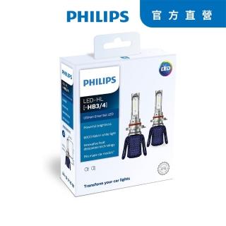 【Philips 飛利浦】PHILIPS 光劍 LED頭燈 Essential Ultinon HB3/HB4 頭燈兩入裝-公司貨