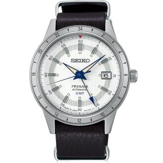 【SEIKO 精工】Presage Style60’s系列復古 限量 110週年GMT機械錶(4R34-00E0J/SSK015J1)