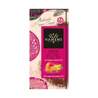 【VANINI】62%醇黑芒果&百香果夾心巧克力(100g)