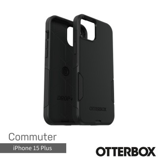 【OtterBox】iPhone 15 Plus 6.7吋 Commuter 通勤者系列保護殼(黑)