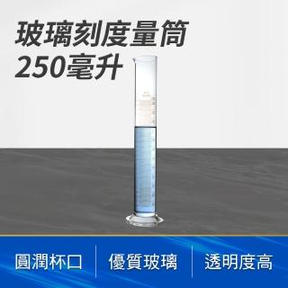 【MASTER】具嘴量筒 玻璃刻度量筒250ml 刻度量筒 實驗室玻璃 玻璃量杯 5-GPT250(錐形燒杯 實驗室器皿)
