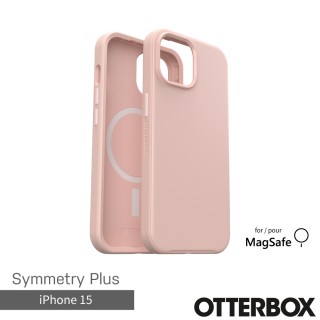 【OtterBox】iPhone 15 6.1吋 Symmetry Plus 炫彩幾何保護殼-粉色(支援MagSafe)