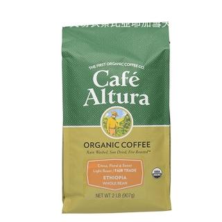 即期品【CAFE ALTURA】有機公平交易耶加雪夫咖啡豆(2024.5.2到期 907g/包 ☆一生都要喝過一次)