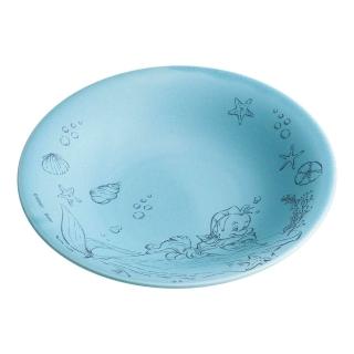 【Skater】迪士尼 小美人魚 美濃燒陶瓷餐盤 16cm 海底世界(餐具雜貨)