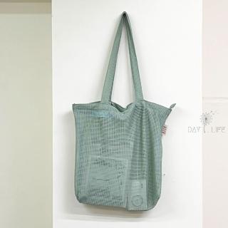 【liil 理理】輕感多用途隨身編織網袋_綠(織袋 收納袋 旅行袋 購物袋)