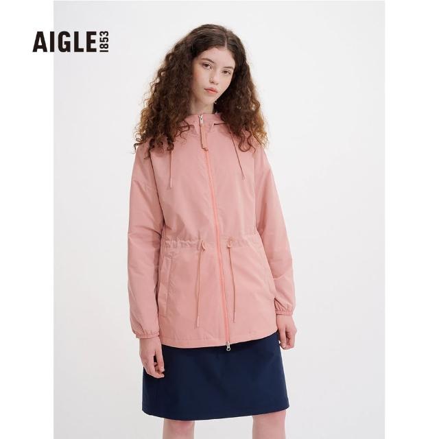 【AIGLE】女 抗UV防潑外套(AG-2A208A026 深粉紅)