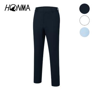 【HONMA 本間高爾夫】男款直筒彈性休閒褲 日本高爾夫專業品牌(M~XXL白色、水藍色、海軍藍任選HMJQ800R815)
