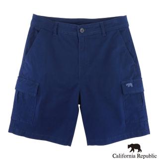 【California Republic】品牌夏日小熊側蓋口袋工作短褲(男版)