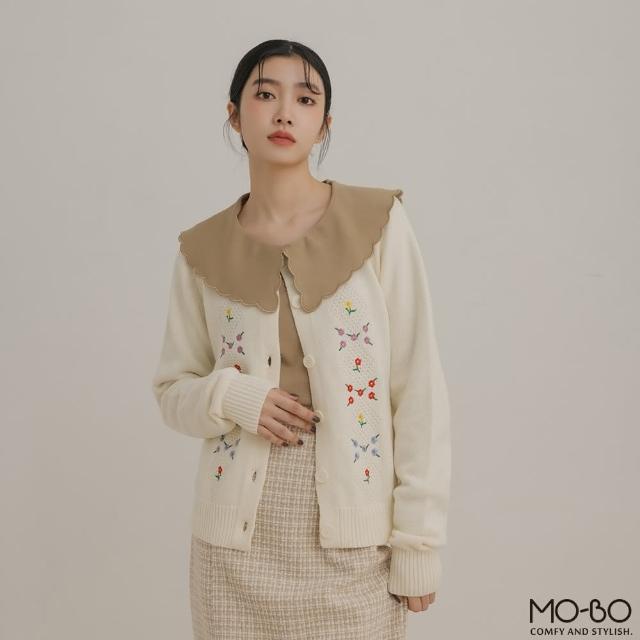 【MO-BO】可愛小繡花針織外套