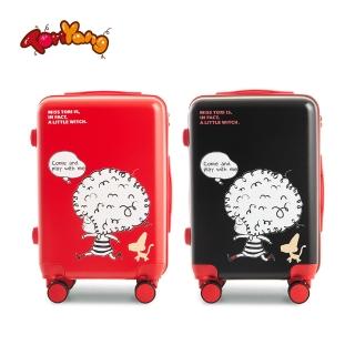 【TORIYANG】悄悄話多麗20吋拉鍊行李箱兩款可選-黑/紅(旅行箱 旅遊 商務 20吋 拉)
