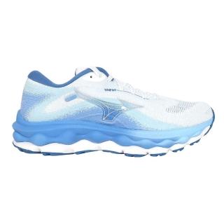 【MIZUNO 美津濃】WAVE SKY 7 女慢跑鞋-慢跑 訓練 天空藍綠白(J1GD230274)
