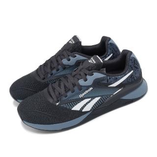 【REEBOK】訓練鞋 Nano X4 男鞋 藍 黑 穩定 支撐 緩衝 多功能 健身 運動鞋(100074302)
