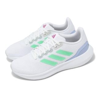 【adidas 愛迪達】慢跑鞋 Runfalcon 3.0 W 女鞋 白 綠 網布 緩衝 透氣 運動鞋 愛迪達(HP7561)