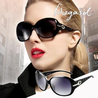 【MEGASOL】寶麗萊UV400偏光太陽眼鏡(設計師晶鑽款MS6214-5色任選)