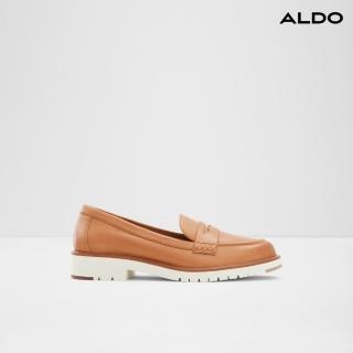 【ALDO】IBREDA-簡約品味真皮樂福平底鞋-女鞋(棕色)