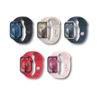 【Apple】Watch S9 GPS 41mm(鋁金屬錶殼搭配運動型錶環)
