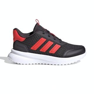 【adidas 愛迪達】X_plrpath K 童鞋 中童 炭灰紅色 透氣 緩震 舒適 運動鞋 慢跑鞋 ID0252