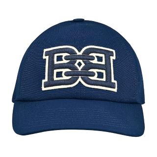 【BALLY】BALLY B-CHAIN 雙B LOGO純棉質棒球帽(藍)