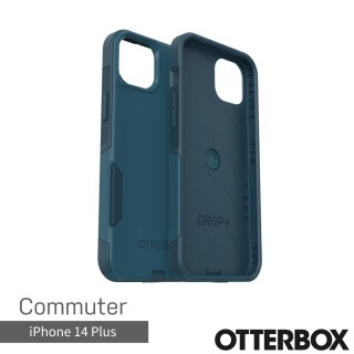【OtterBox】iPhone 14 Plus 6.7吋 Commuter 通勤者系列保護殼(藍)