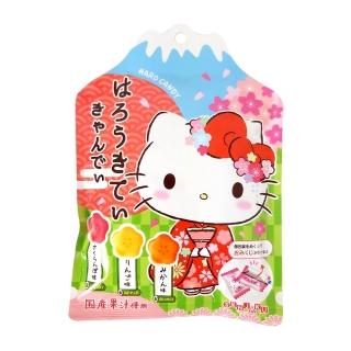 【SENJAKU 扇雀飴】凱蒂貓三種果汁糖-富士山(40g)