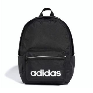 【adidas 愛迪達】W L ESS BP 女款 黑色 雙肩 上課書包 運動 休閒 後背包 IP9199