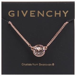 【GIVENCHY 紀梵希】玫瑰金經典圓型簡約百搭項鍊