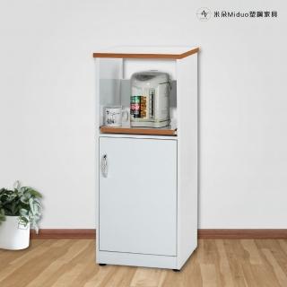 【Miduo 米朵塑鋼家具】1.5尺一門一拉盤塑鋼電器櫃 塑鋼櫥櫃 收納餐櫃